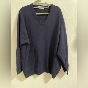 Marks & Spencer Pure New Wool Sweater - Deep Blue